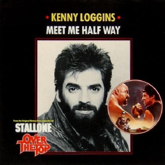 Album cover art for "Meet Me Half Way" by Kenny Loggins
