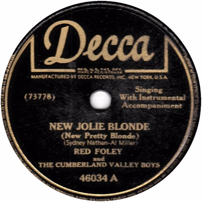 New Jolie Blonde (New Pretty Blonde)/A Pillow Of Sighs And Tears [Single]
