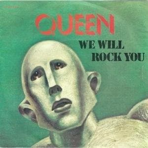 Album cover art for "We Will Rock You" by Queen