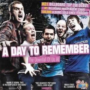 Album cover art for "The Downfall of Us All" by A Day to Remember