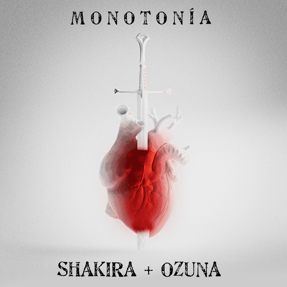 Album cover art for "Monotonía" by Shakira