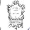 English Lyrics, First Set