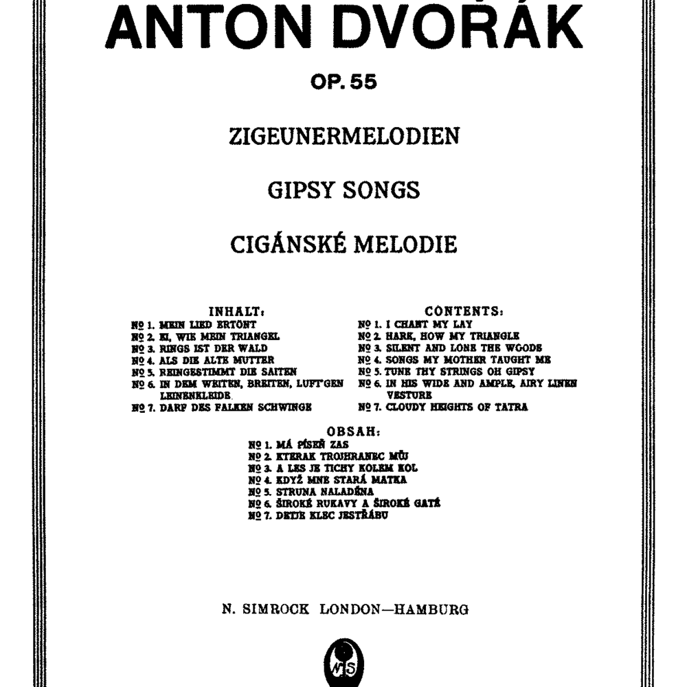 Cigánské melodie, Op. 55