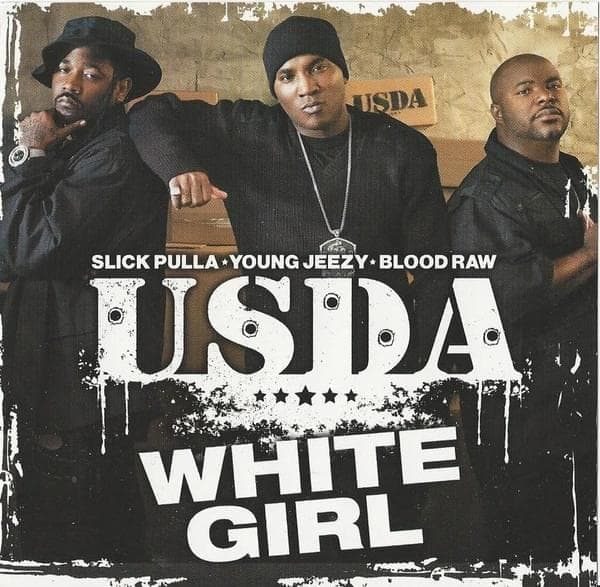 Album cover art for "White Girl" by U.S.D.A.