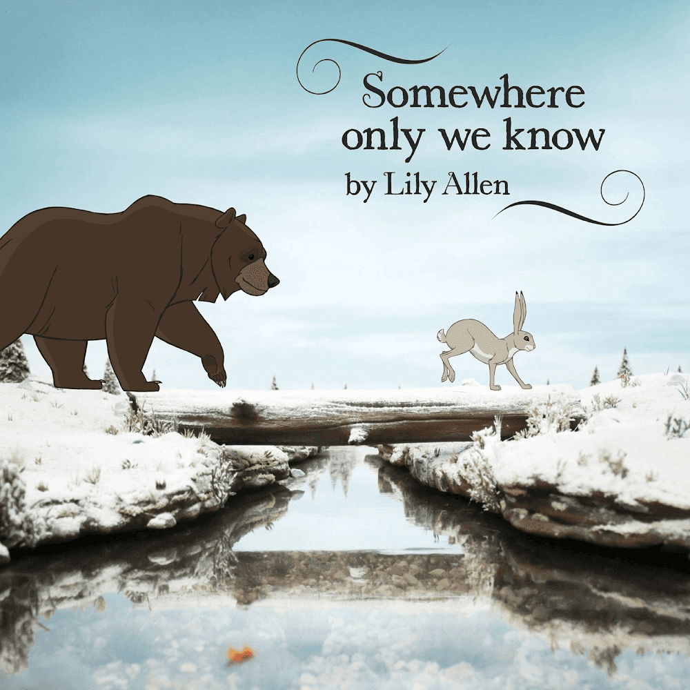 Album cover art for "Somewhere Only We Know" by Lily Allen