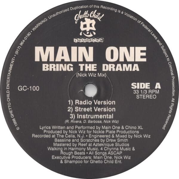 Bring the Drama (Nick Wiz Mix) / Bring the Drama (Bag of Boom Mix)