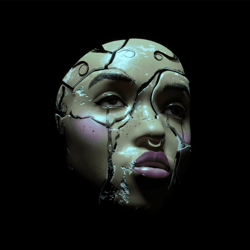 Album cover art for "tears in the club" by FKA twigs & The Weeknd