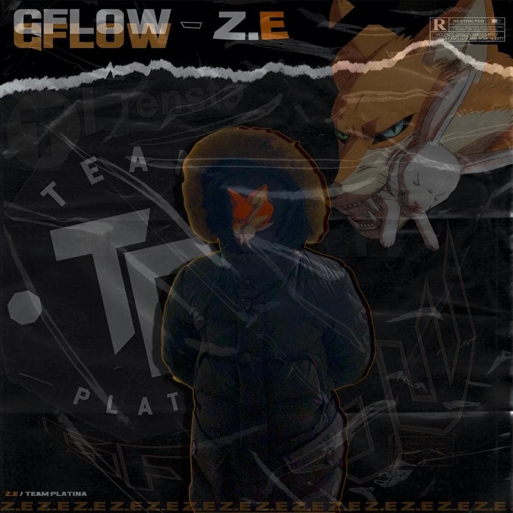 Album cover art for "GFLOW" by Z.E