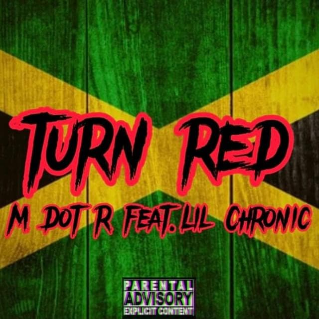 Album cover art for "TURN RED" by M Dot R