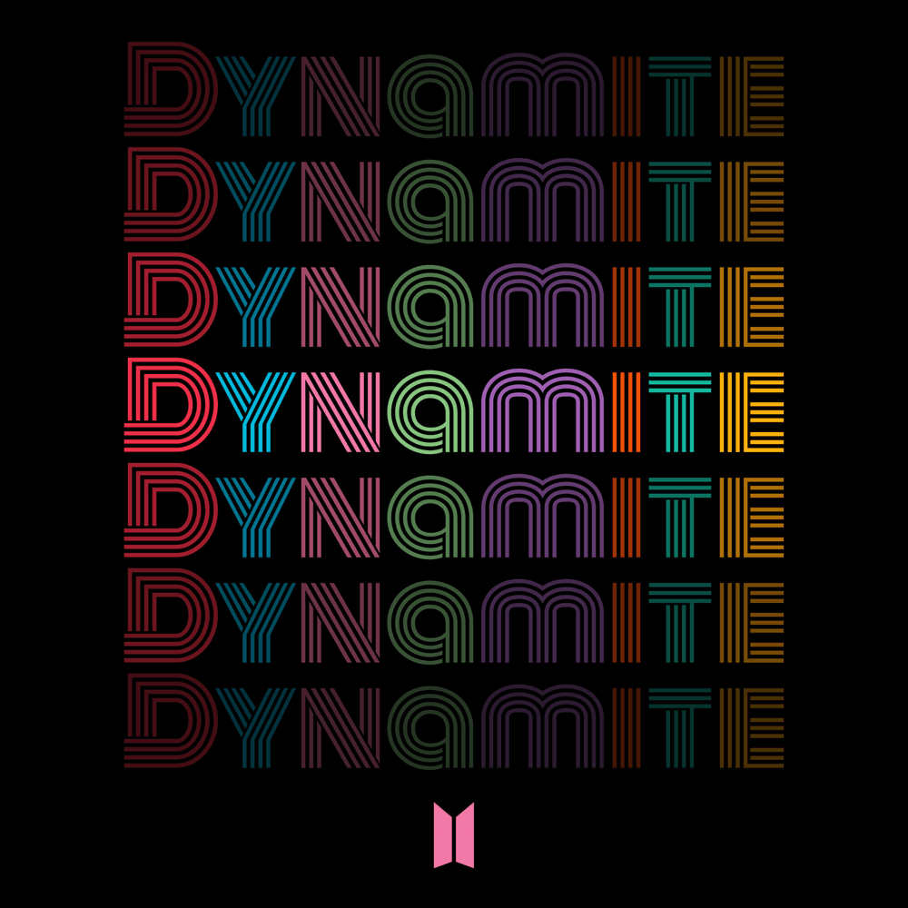 Album cover art for "Dynamite" by BTS