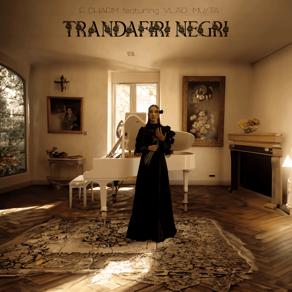 Album cover art for "Trandafiri negri" by F.Charm & Vlad Musta