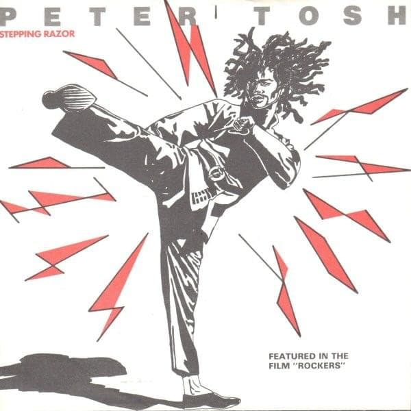Album cover art for "Steppin' Razor" by Peter Tosh