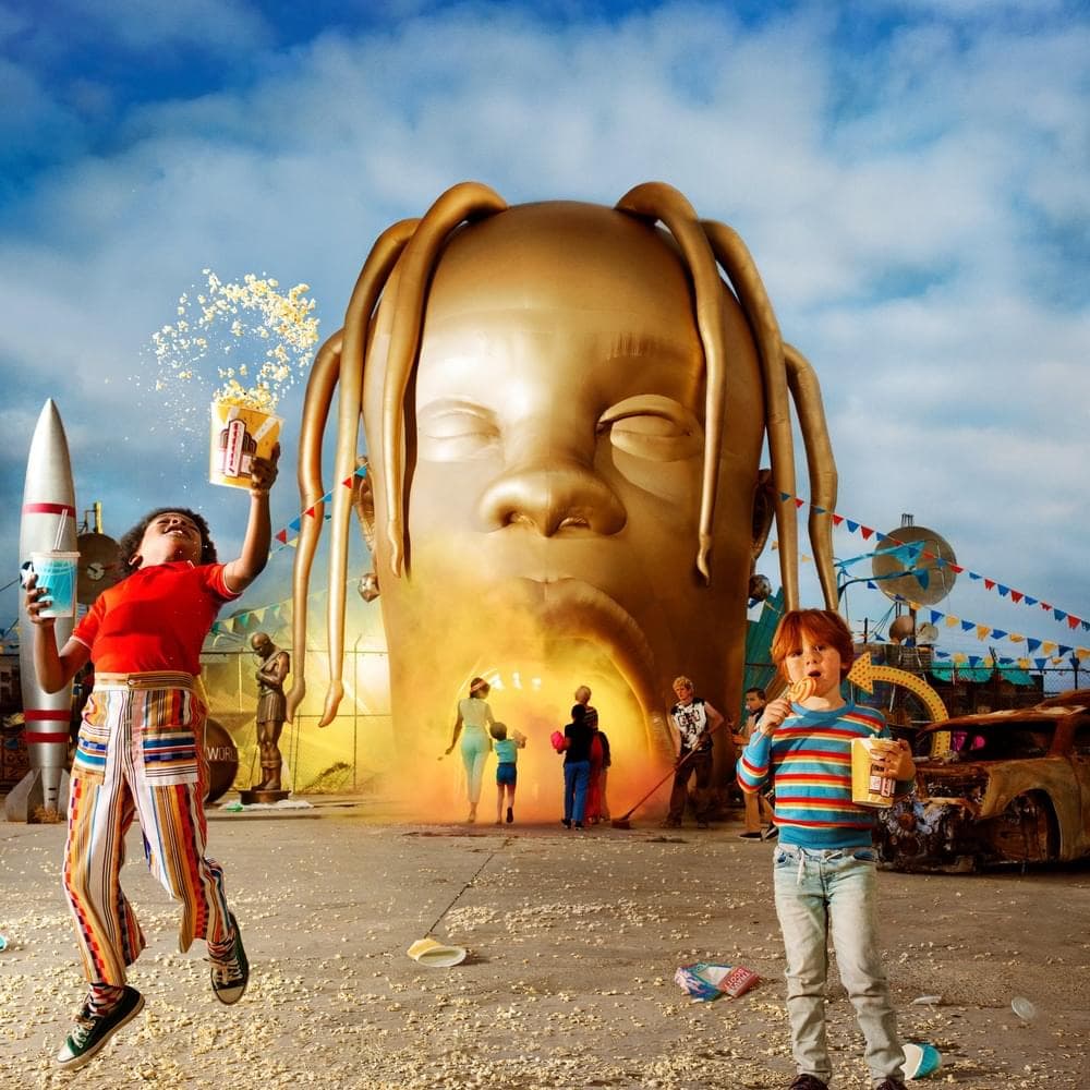 Album cover art for "ASTROTHUNDER" by Travis Scott