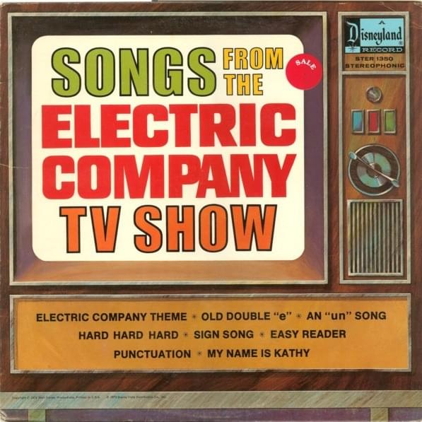 Songs From The Electric Company TV Show