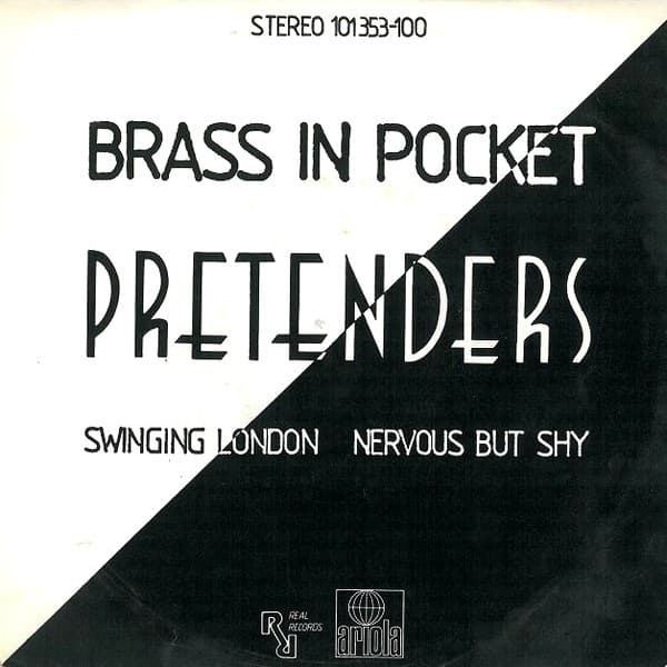 Album cover art for "Brass in Pocket" by Pretenders