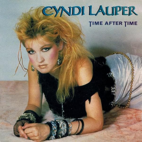 Album cover art for "Time After Time" by Cyndi Lauper