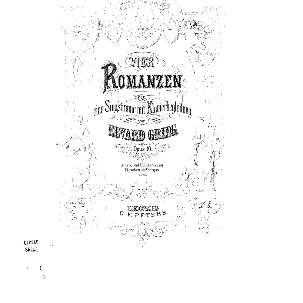 Fire Romancer af Chr. Winther, Op. 10