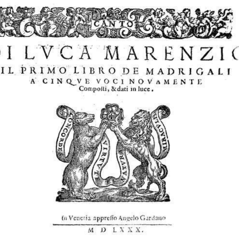 Il primo libro de madrigali a cinque voci
