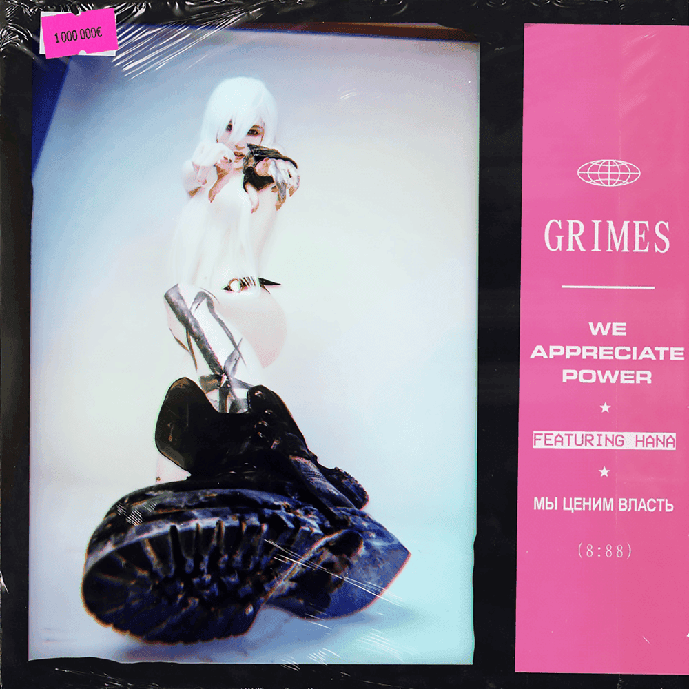 Album cover art for "We Appreciate Power" by Grimes & HANA