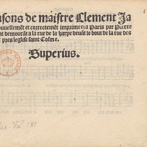 Chansons de maistre Clement Janequin
