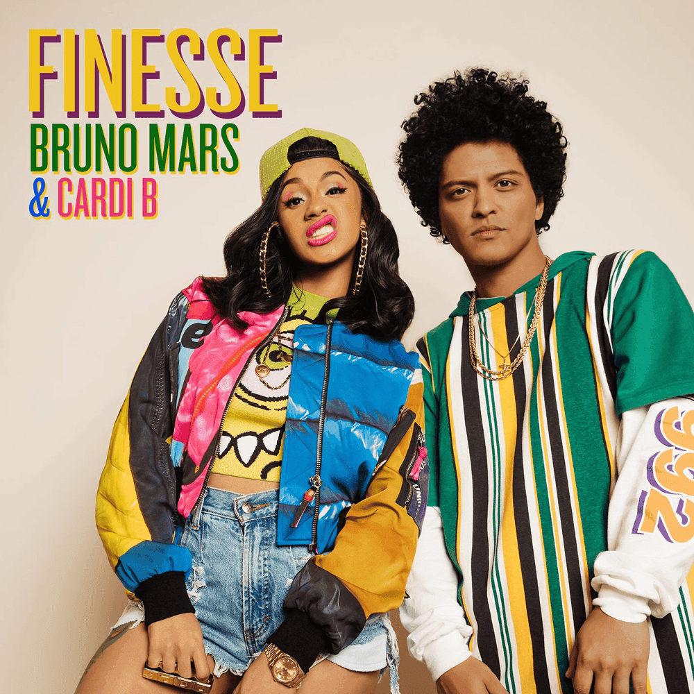 Album cover art for "Finesse (Remix)" by Bruno Mars & Cardi B