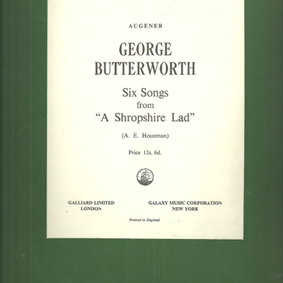 Six Songs from A Shropshire Lad
