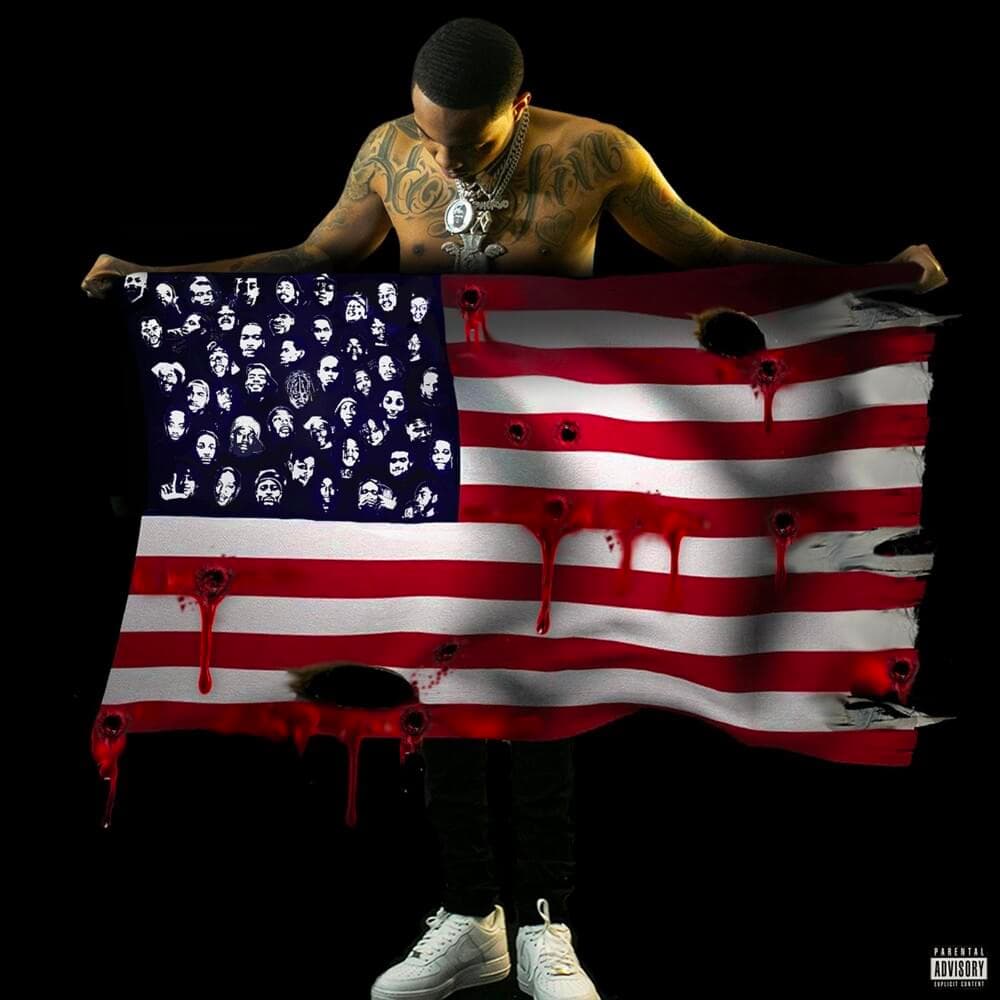 Album cover art for "PTSD" by G Herbo & Chance the Rapper & Juice WRLD & Lil Uzi Vert