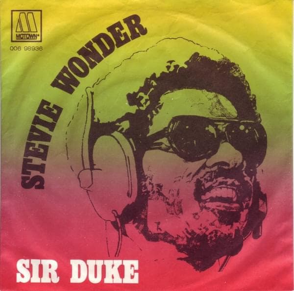 Album cover art for "Sir Duke" by Stevie Wonder