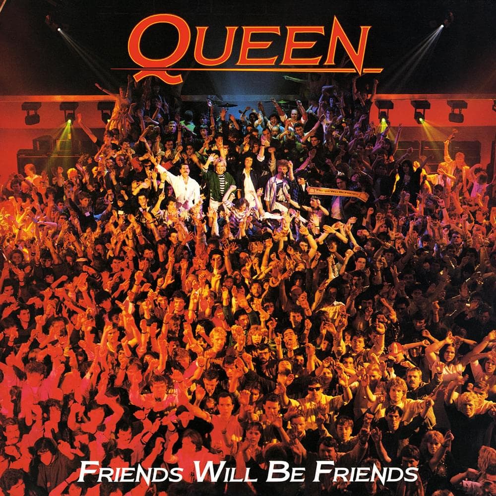 Album cover art for "Friends Will Be Friends" by Queen