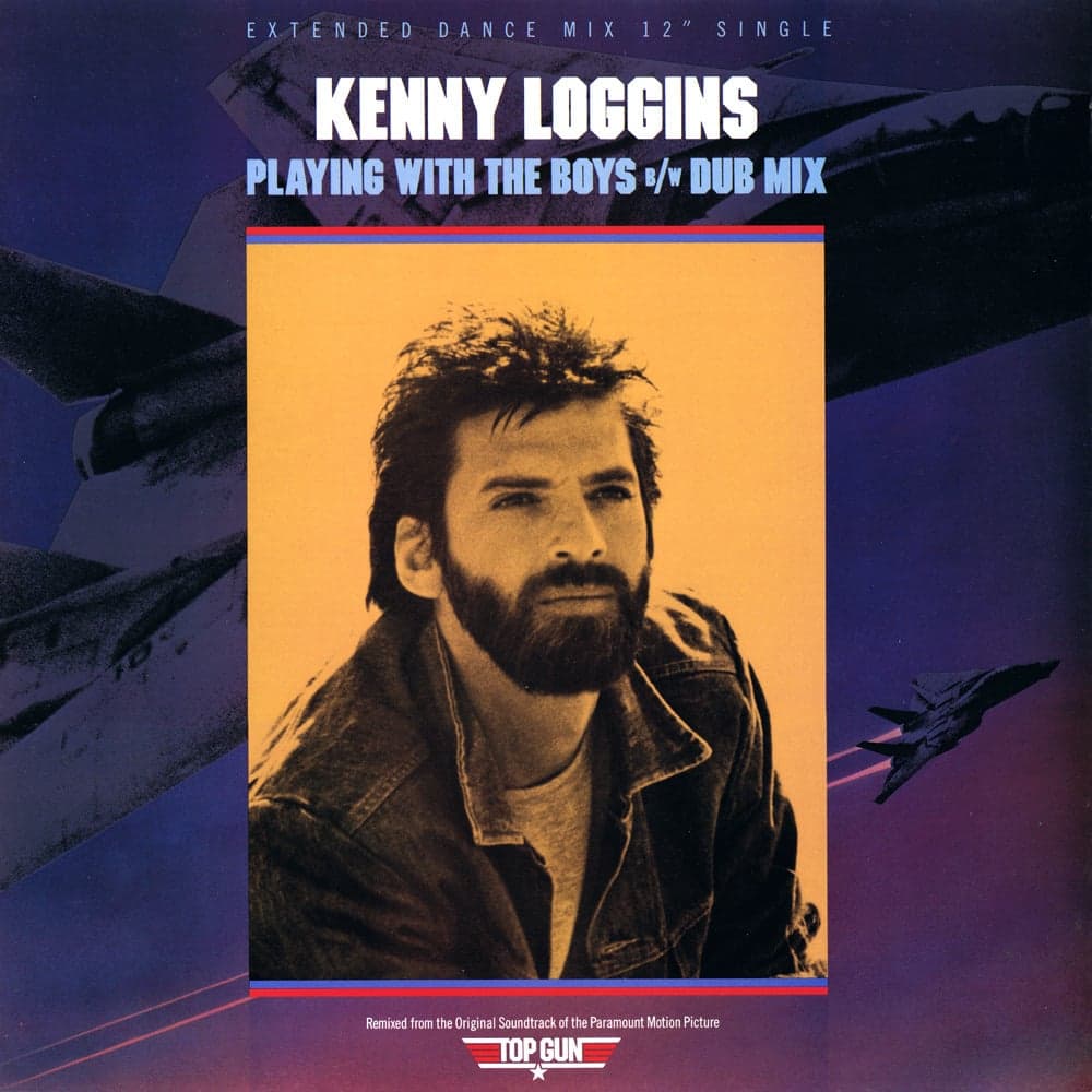 Album cover art for "Playing with the Boys" by Kenny Loggins