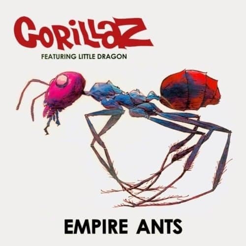 Album cover art for "Empire Ants" by Gorillaz & Little Dragon