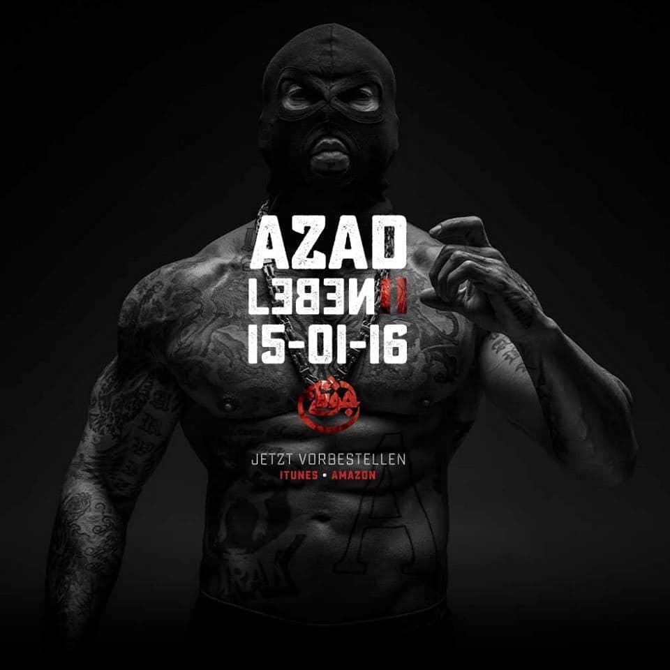 Album cover art for "Dreh ab" by Azad