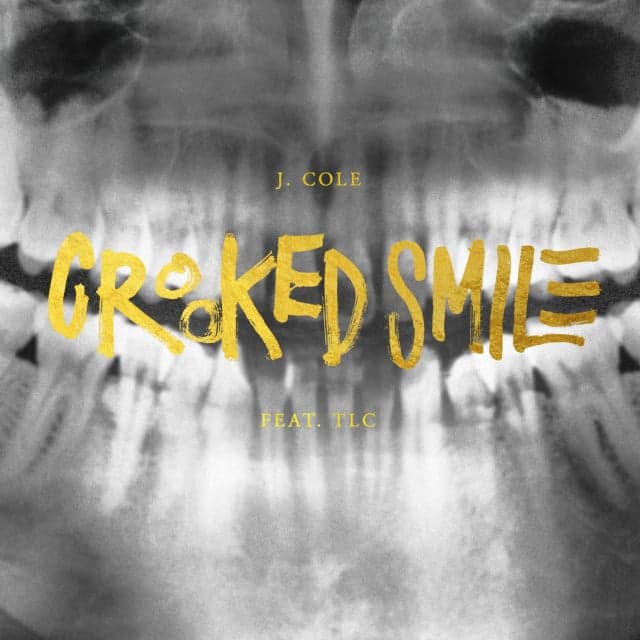Album cover art for "Crooked Smile" by J. Cole & TLC