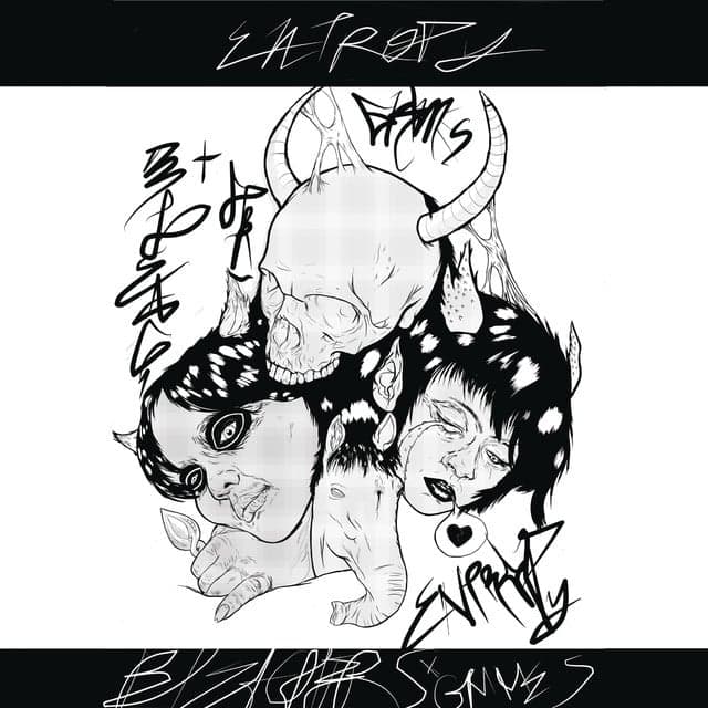Album cover art for "Entropy" by Grimes & Bleachers