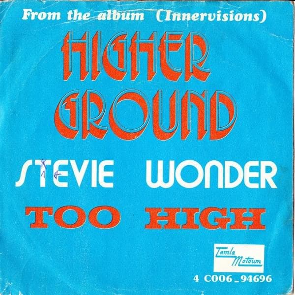 Album cover art for "Higher Ground (Single Version)" by Stevie Wonder