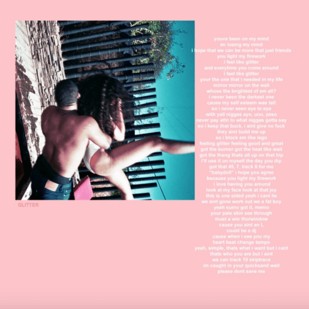 Album cover art for "Glitter" by Tyler, The Creator