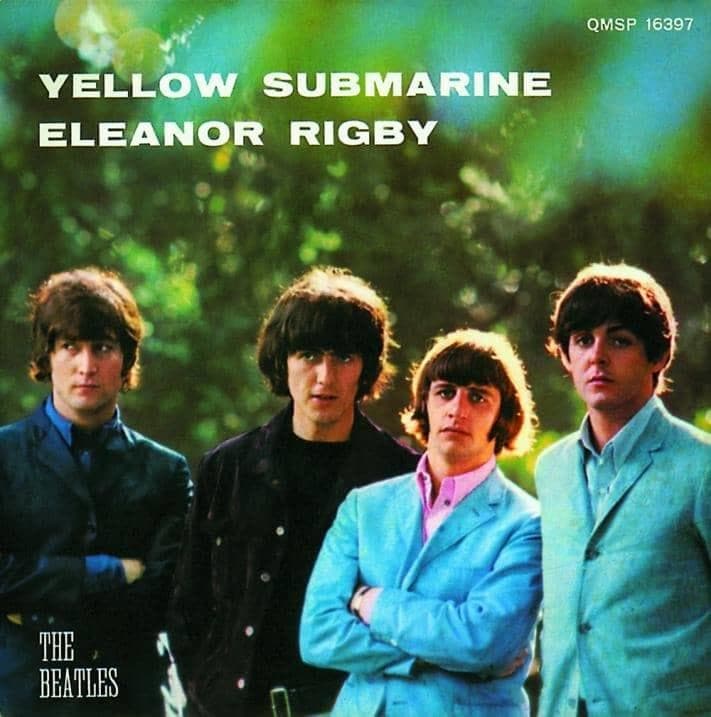 Album cover art for "Yellow Submarine" by The Beatles