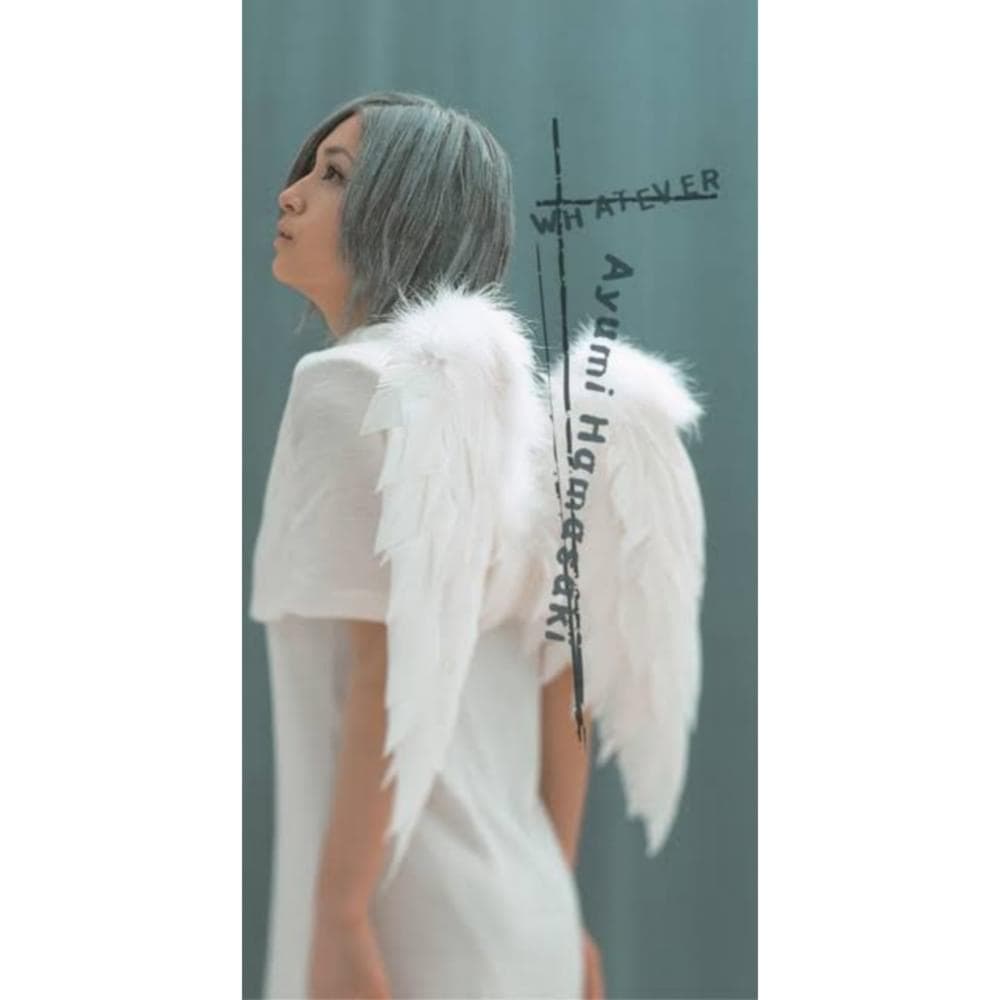 Album cover art for "WHATEVER" by 浜崎あゆみ (Ayumi Hamasaki)