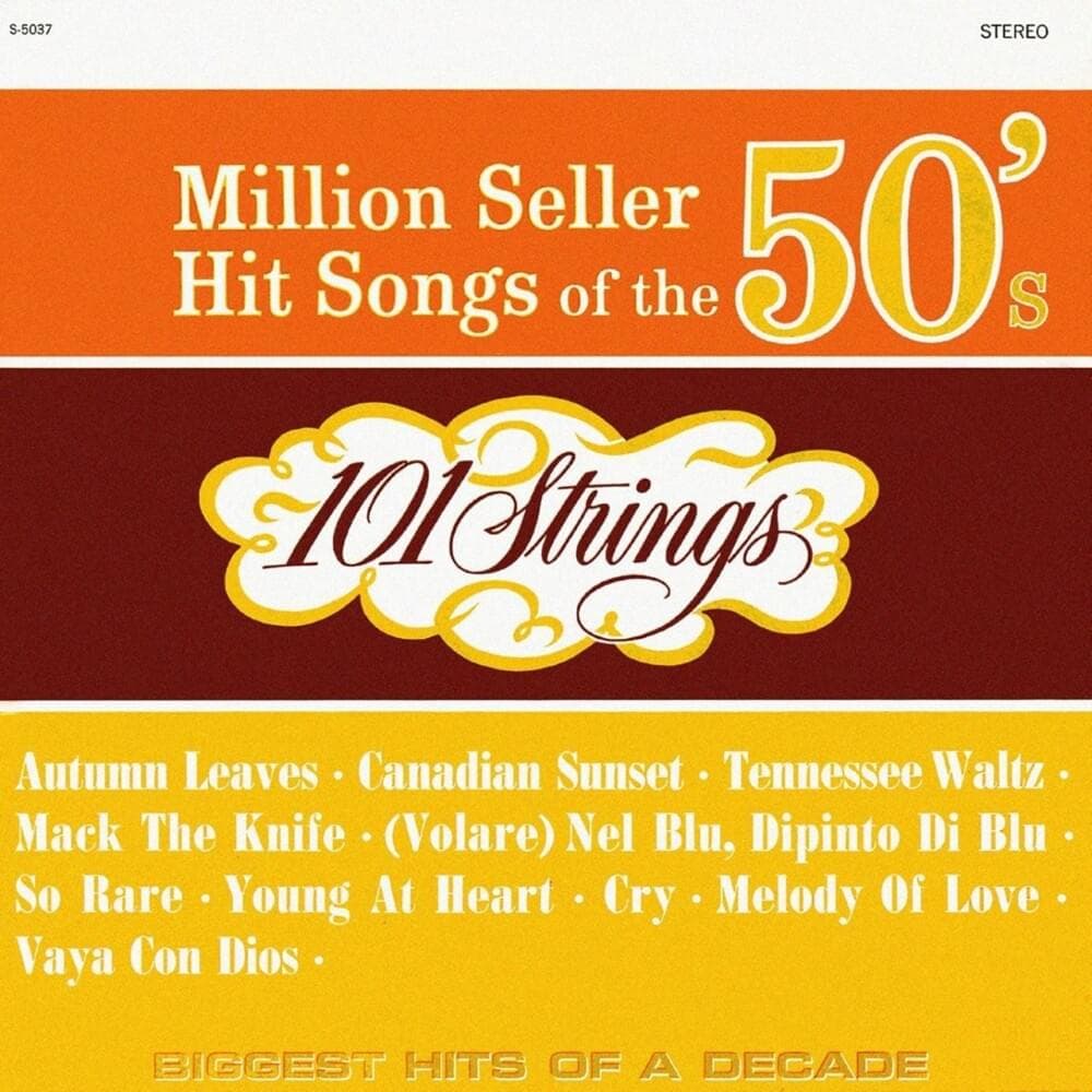 Million Seller Hit Songs of the 50's Cover Art