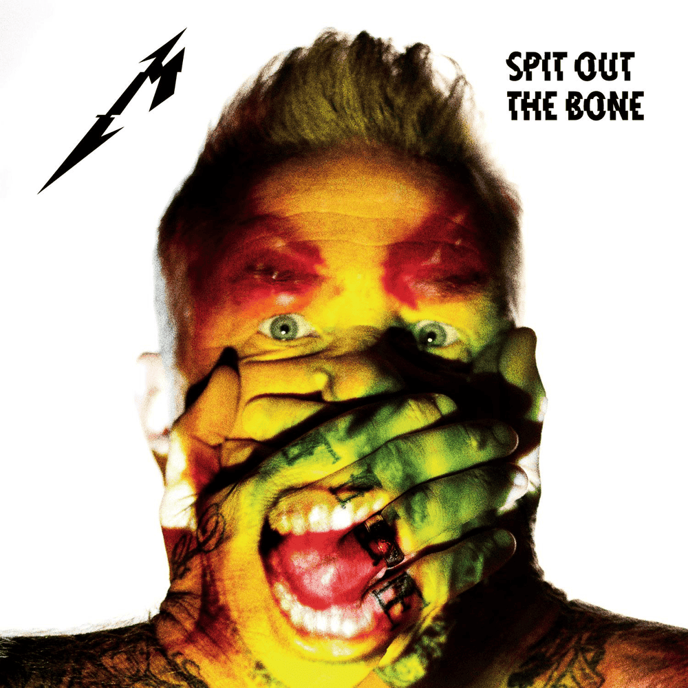 Album cover art for "Spit Out the Bone" by Metallica