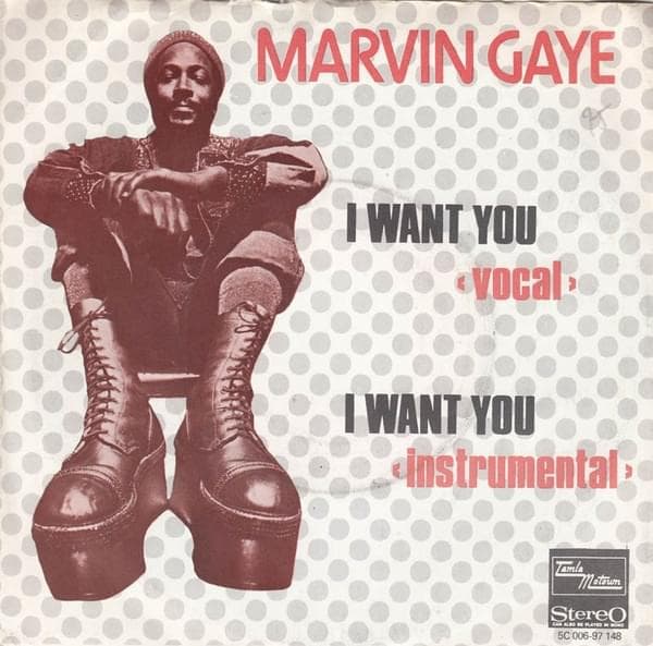 Album cover art for "I Want You" by Marvin Gaye