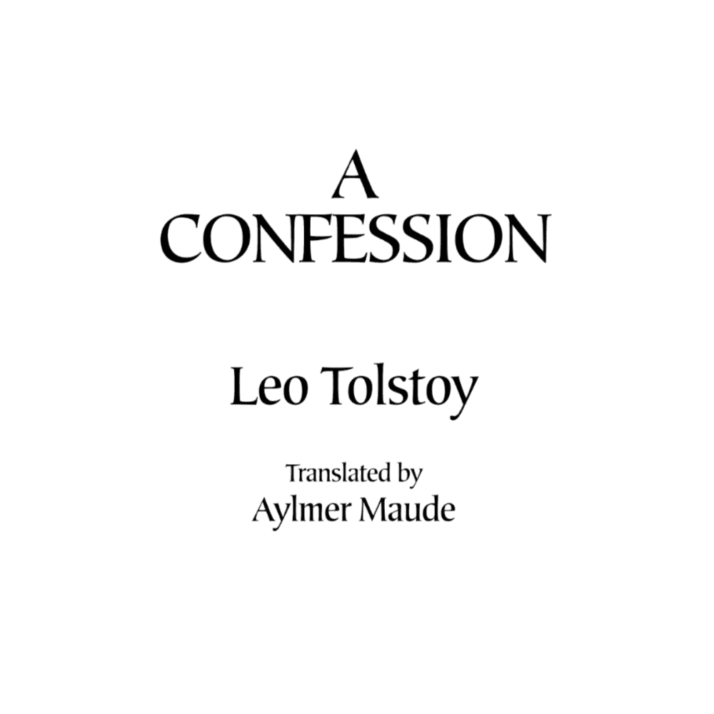 A Confession Cover Art
