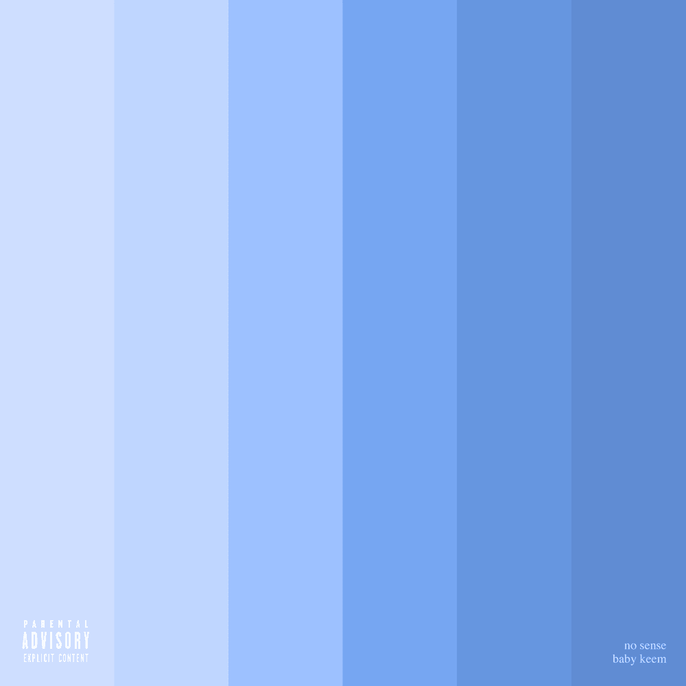 Album cover art for "no sense" by Baby Keem