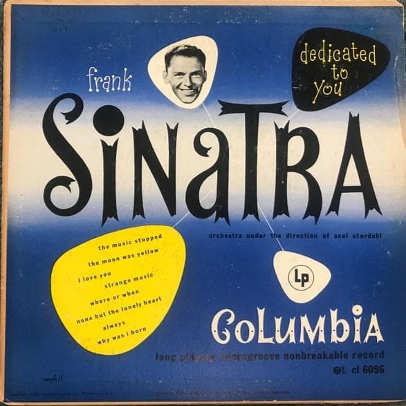 Album cover art for "Where or When" by Frank Sinatra
