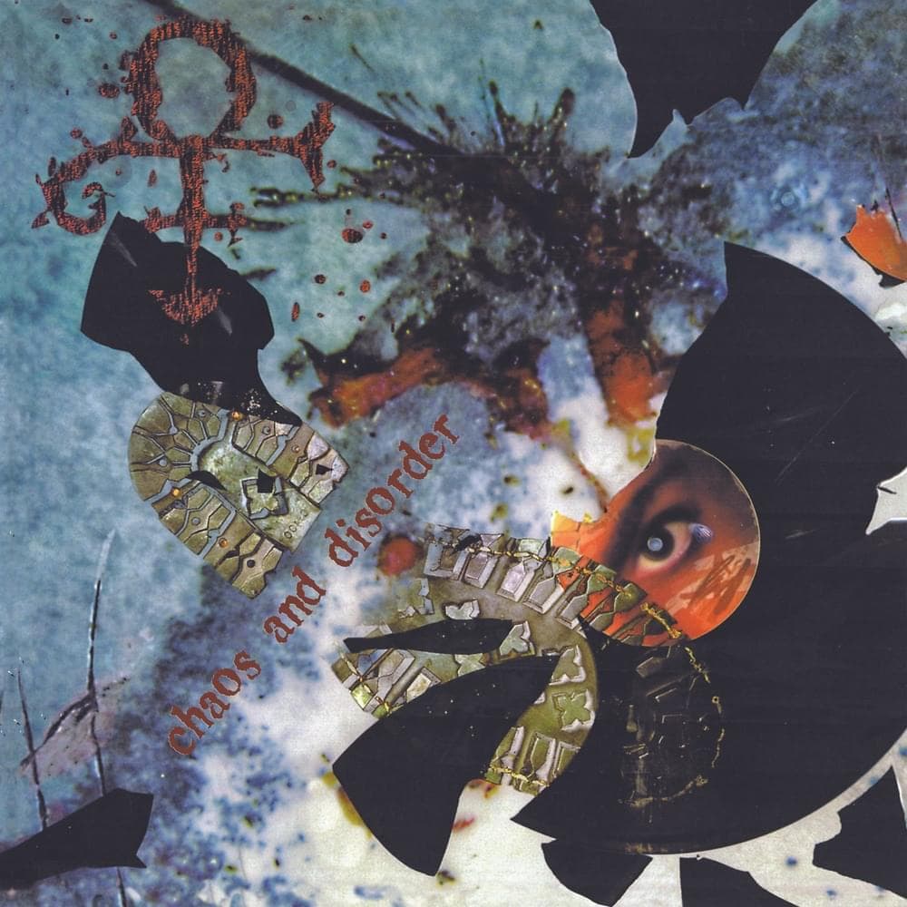 Album cover art for "Chaos and Disorder" by Prince