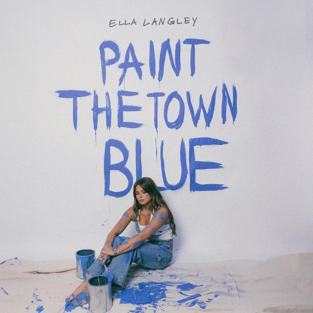 Album cover art for "paint the town blue" by Ella Langley
