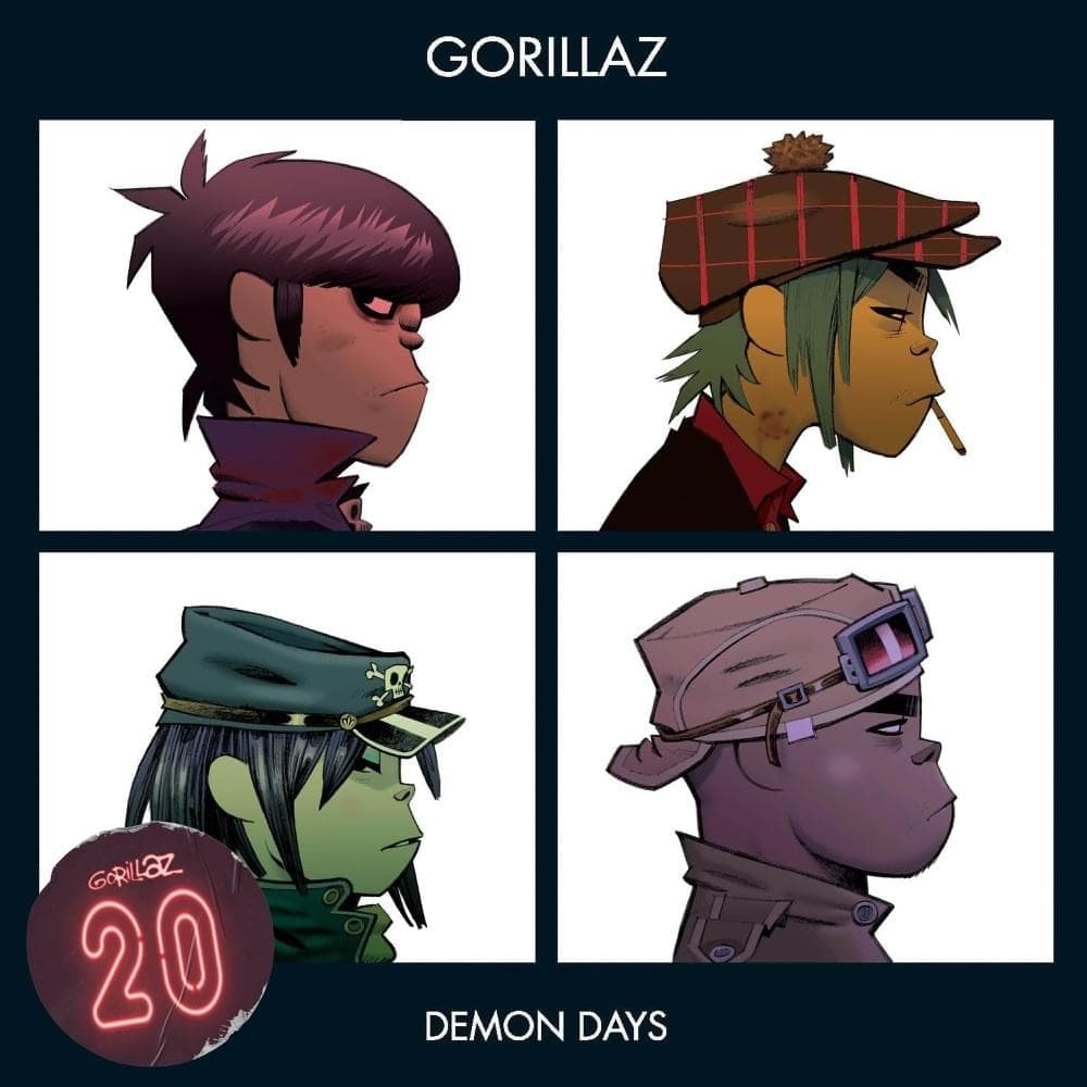 Gorillaz 20 Mix Cover Art