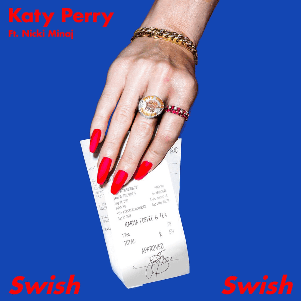 Album cover art for "Swish Swish" by Katy Perry & Nicki Minaj