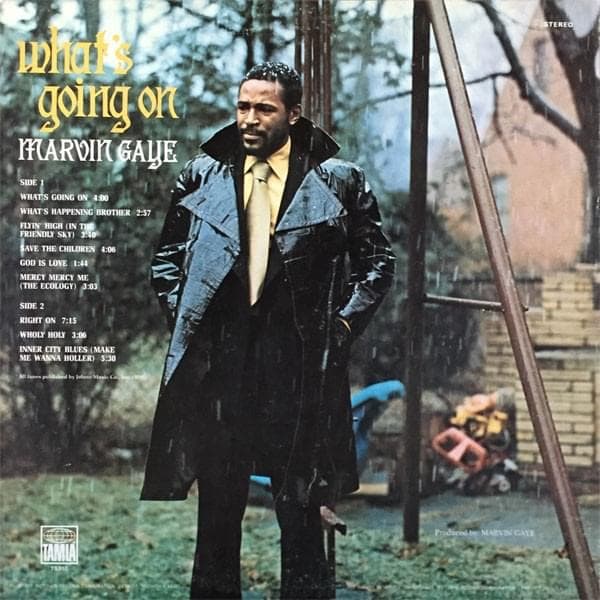 Album cover art for "What's Going On" by Marvin Gaye