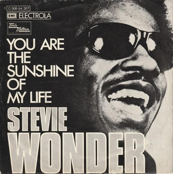Album cover art for "You Are the Sunshine of My Life" by Stevie Wonder
